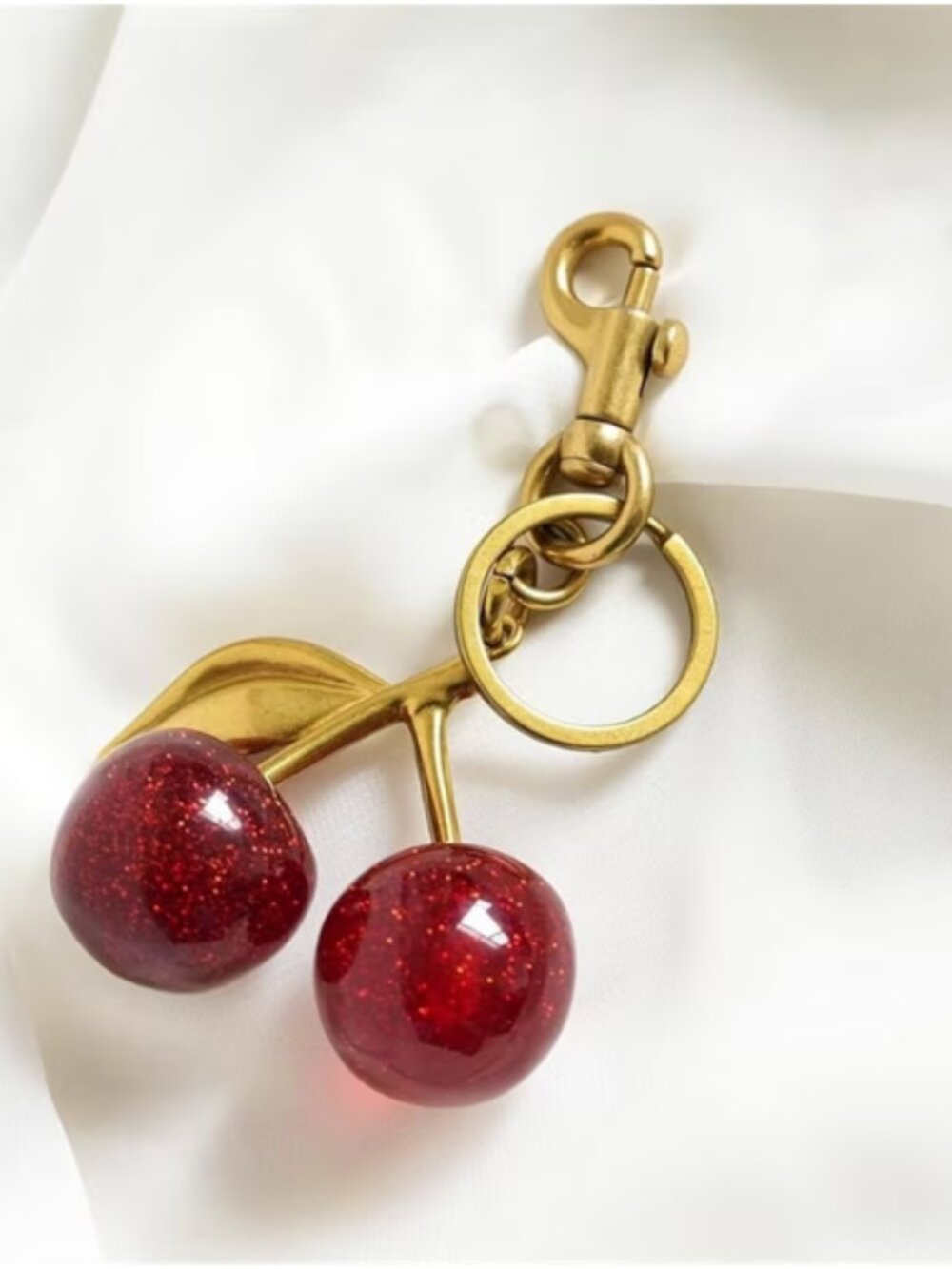 Cherry Bag Charm Keychain